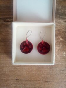 kolczyki ze skóry naturalnej