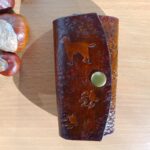 Etui na klucze ze skóry naturalnej ręcznie robione. Labrador