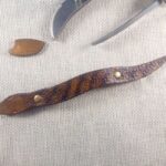 Skórzana spinka do włosów w kształcie węża - wersja 1