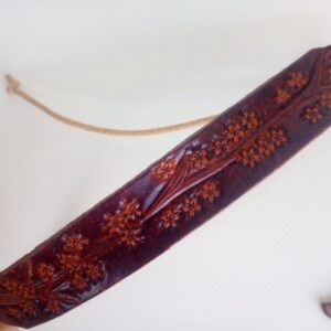 Rozwinięta skórzana bransoletka "Kwiaty wiśni"